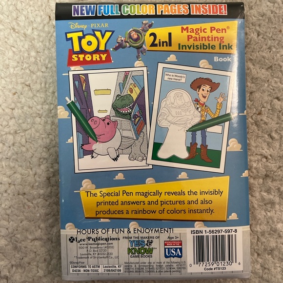 Lee Publ. Disney Pixar "Toy Story" Inv. Ink + 2in1 Magic Pen Invisible Ink - Picture 4 of 9
